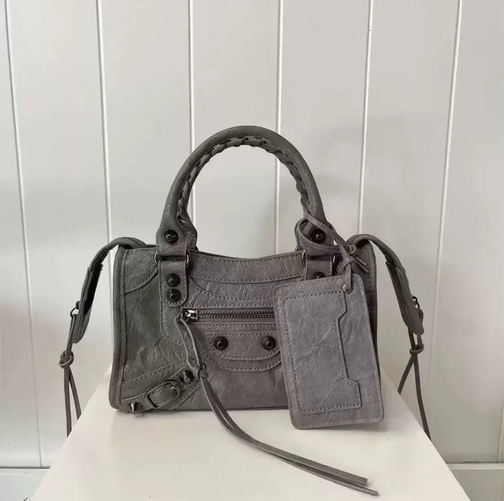 City Motorcycle Shoulder Bag Tote Bag for Women Luxury Designer 2026 Autumn and Winter handbag crossbody Large Capacity - Tara's Tiny Treasures