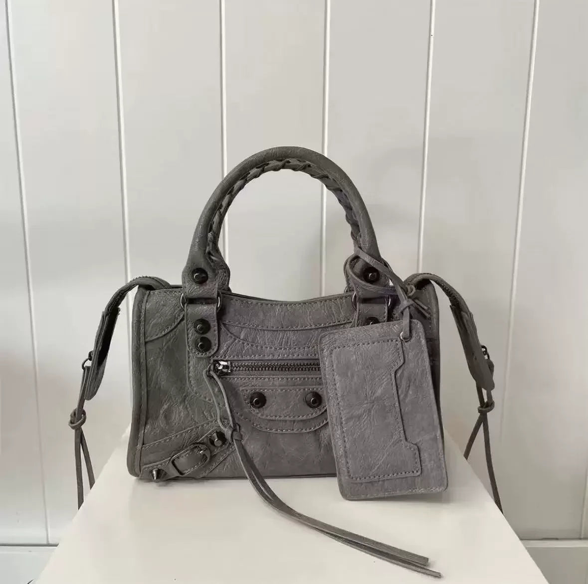 City Motorcycle Shoulder Bag Tote Bag for Women Luxury Designer 2026 Autumn and Winter handbag crossbody Large Capacity - Tara's Tiny Treasures