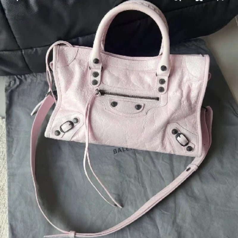 City Motorcycle Shoulder Bag Tote Bag for Women Luxury Designer 2026 Autumn and Winter handbag crossbody Large Capacity - Tara's Tiny Treasures