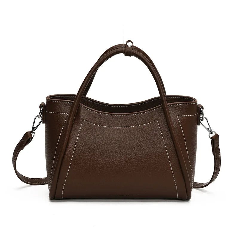 Classic Black Women's Handbags Elegant Office Ladies One Shoulder Bag Korean Simple Versatile PU Crossbody Bags New Trend - Tara's Tiny Treasures