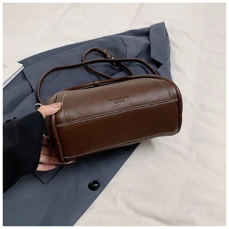 Classic Black Women's Handbags Elegant Office Ladies One Shoulder Bag Korean Simple Versatile PU Crossbody Bags New Trend - Tara's Tiny Treasures