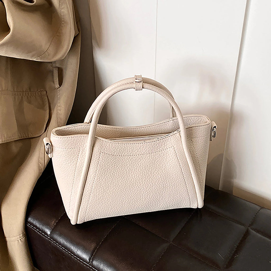 Classic Black Women's Handbags Elegant Office Ladies One Shoulder Bag Korean Simple Versatile PU Crossbody Bags New Trend - Tara's Tiny Treasures