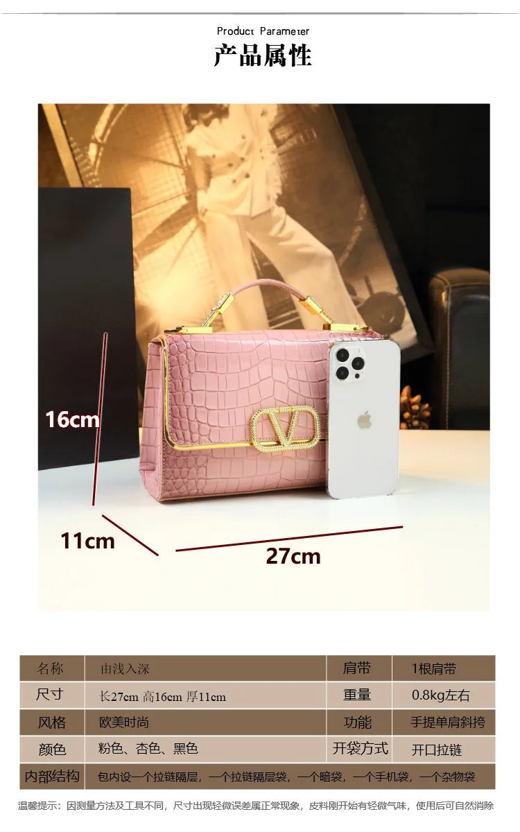Classic Casual Solid Color Diaper Bags For Ladies Parisian Luxury Tote Bag High-End Crossbody Bag Elegant Fashion Messenger Bag - Tara's Tiny Treasures