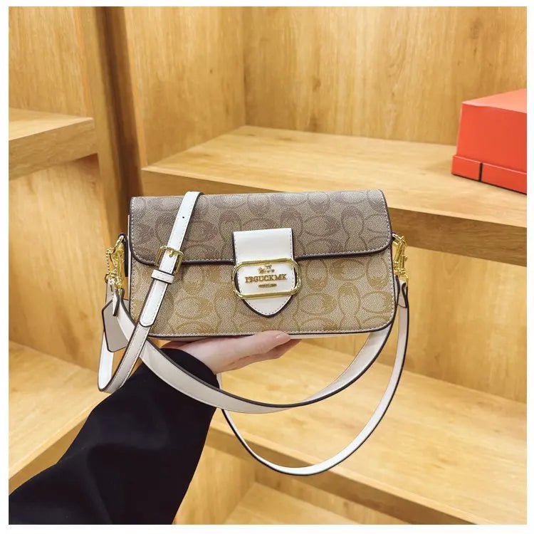 Classic Designer Leather Diaper Bag For Women Luxury Large Capacity Tote Elegant Crossbody Shoulder Bag Stylish And Roomy - Tara's Tiny Treasures