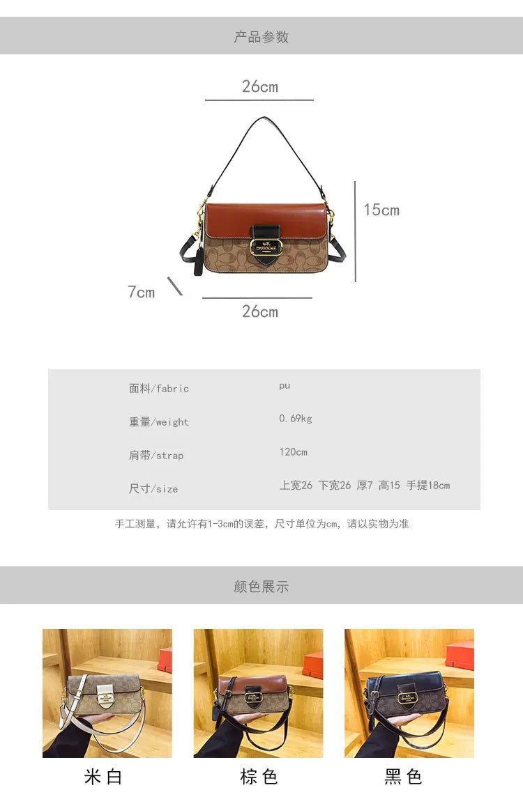 Classic Designer Leather Diaper Bag For Women Luxury Large Capacity Tote Elegant Crossbody Shoulder Bag Stylish And Roomy - Tara's Tiny Treasures
