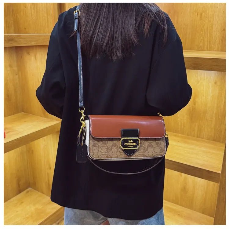 Classic Designer Leather Diaper Bag For Women Luxury Large Capacity Tote Elegant Crossbody Shoulder Bag Stylish And Roomy - Tara's Tiny Treasures
