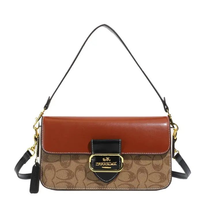 Classic Designer Leather Diaper Bag For Women Luxury Large Capacity Tote Elegant Crossbody Shoulder Bag Stylish And Roomy - Tara's Tiny Treasures