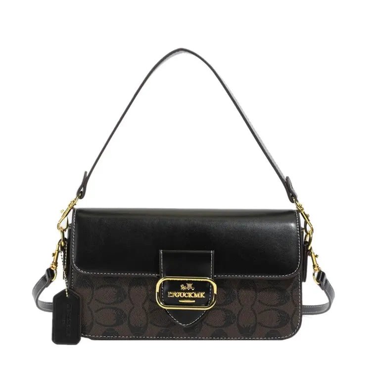 Classic Designer Leather Diaper Bag For Women Luxury Large Capacity Tote Elegant Crossbody Shoulder Bag Stylish And Roomy - Tara's Tiny Treasures