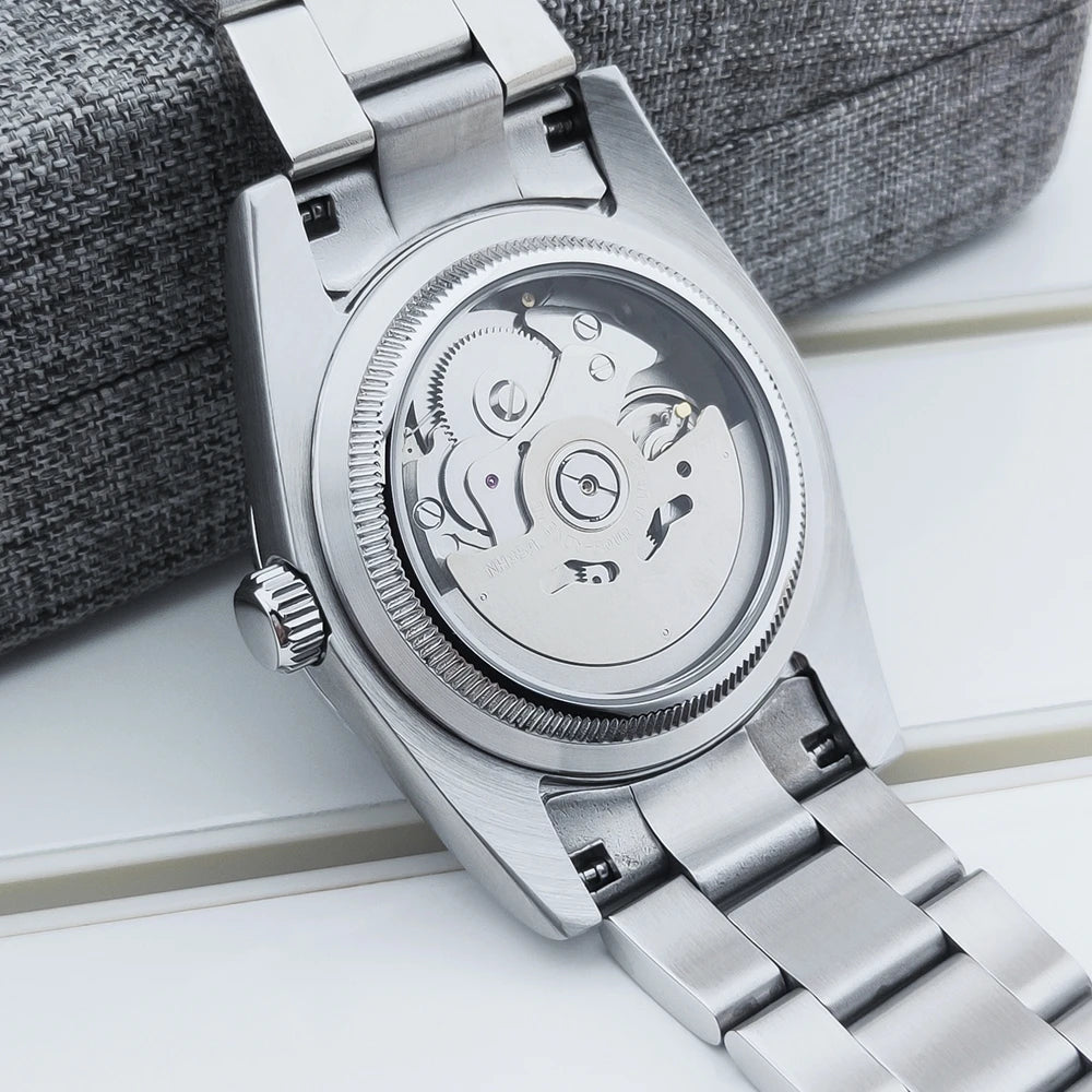 Corgeut Luxury NH35 Watch for Women Men 36MM/39MM Automatic Mechanical Wristwatches Sapphire Luminous 10Bar Pink Female Reloj - Tara's Tiny Treasures