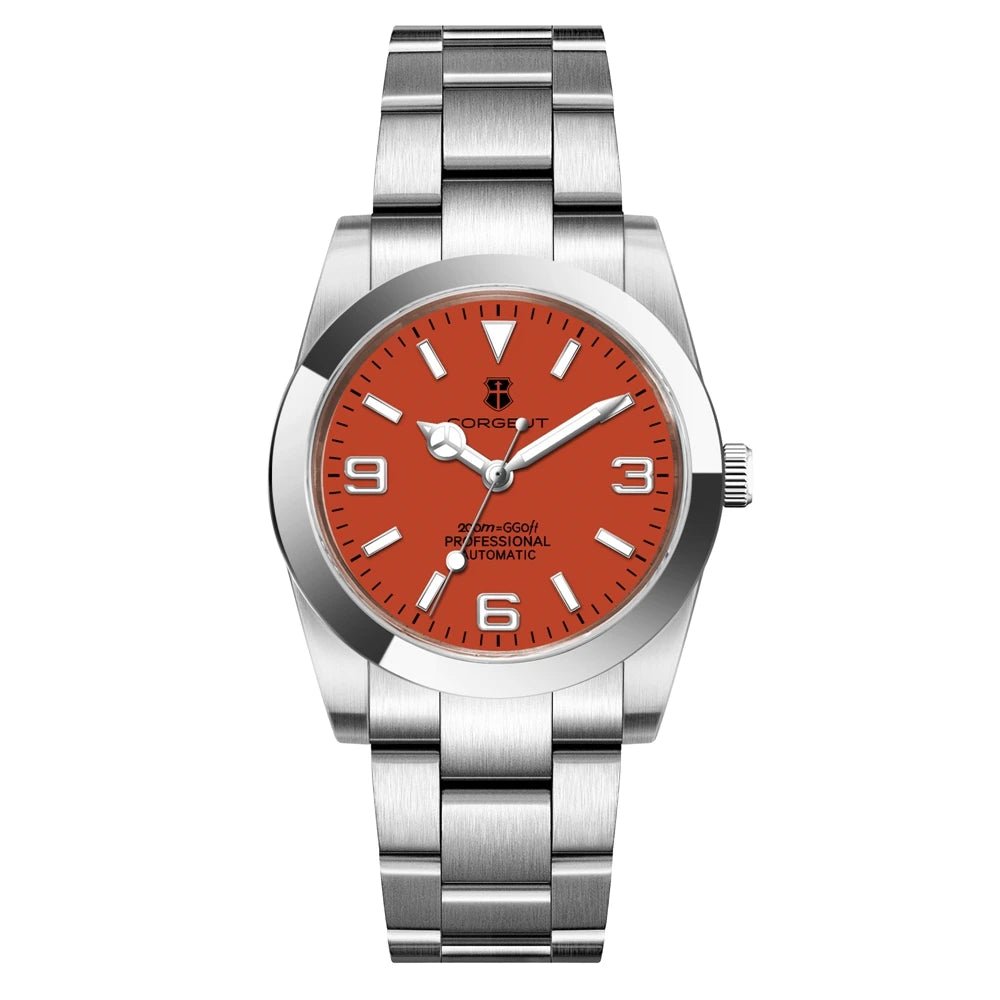 Corgeut Luxury NH35 Watch for Women Men 36MM/39MM Automatic Mechanical Wristwatches Sapphire Luminous 10Bar Pink Female Reloj - Tara's Tiny Treasures
