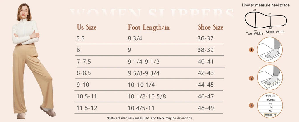 Crestar Women's Winter Fuzzy House Slippers New Warm Soft Sole Non-slip Cotton Shoes Lady Memory Foam Bathroom Platform Slipper - Tara's Tiny Treasures