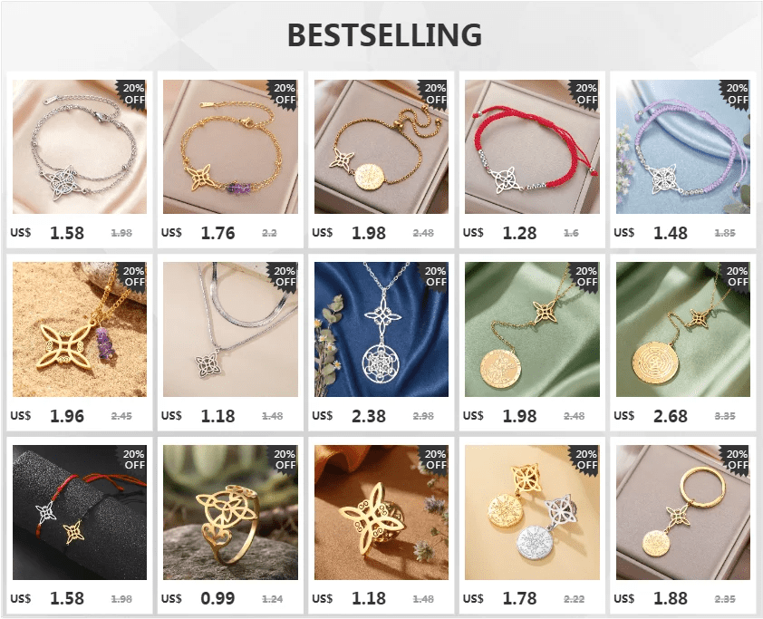 Dawapara Witch Knot Charm Bracelet for Women Celtics Knot Protection Amulet Bead Chain Stainless Steel Witchcraft Wiccan Jewelry - Tara's Tiny Treasures