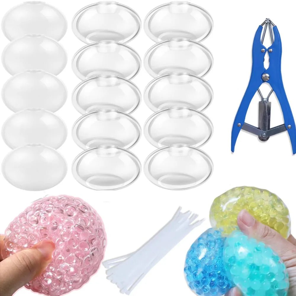 DIY Blank Stress Ball Making Kit Anxiety Relief Toy Handmade Squishy Stress Balls Empty Squeeze Ball Decorative Balls Party Gift - Tara's Tiny Treasures