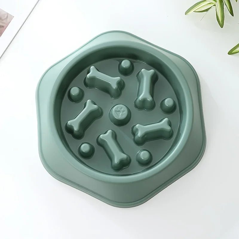 Dog Slow Feeder Non-choking Pet Bowl Anti Slip and Large Capacity for Dog and Cat Anxiety Relief Slow Food Feeding Pet Supply - Tara's Tiny Treasures