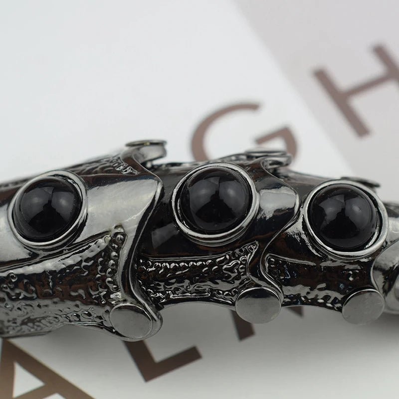 Dragon Skull Finger Long Rings Punk Rock Animal Skull Finger Long Rings Halloween Cosplay Costume Acc - Tara's Tiny Treasures