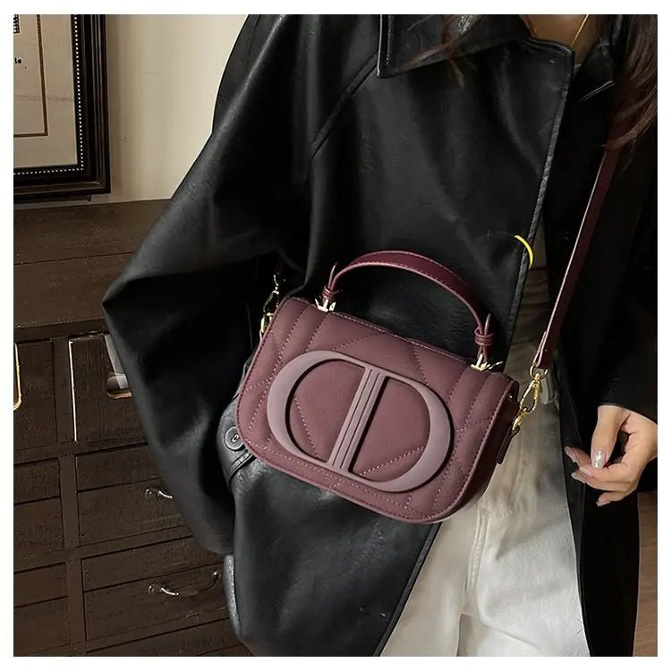 Elegant Designer Crossbody Bag Diaper Bag Women Luxury Leather Tote Large Capacity Stylish Shoulder Bag For Hands-Free - Tara's Tiny Treasures