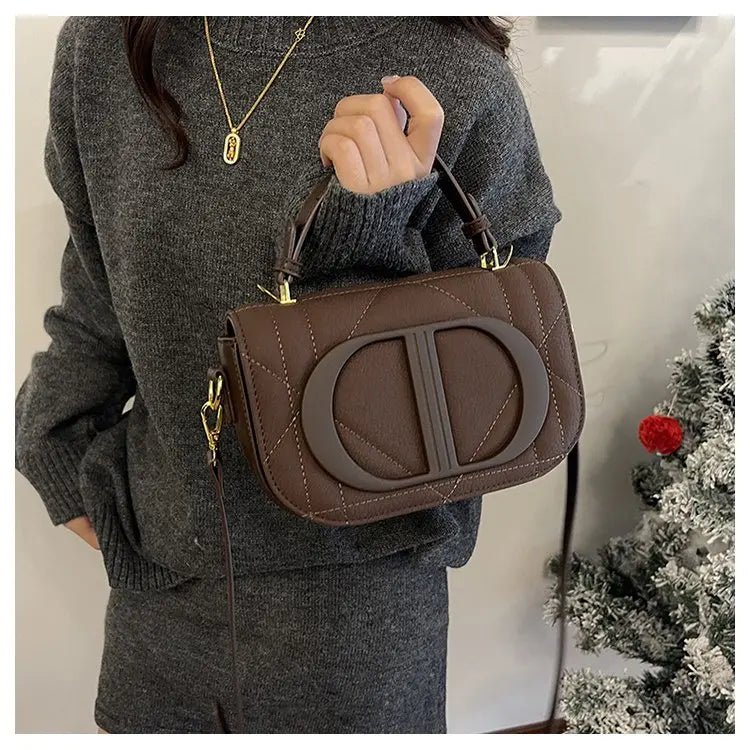 Elegant Designer Crossbody Bag Diaper Bag Women Luxury Leather Tote Large Capacity Stylish Shoulder Bag For Hands-Free - Tara's Tiny Treasures