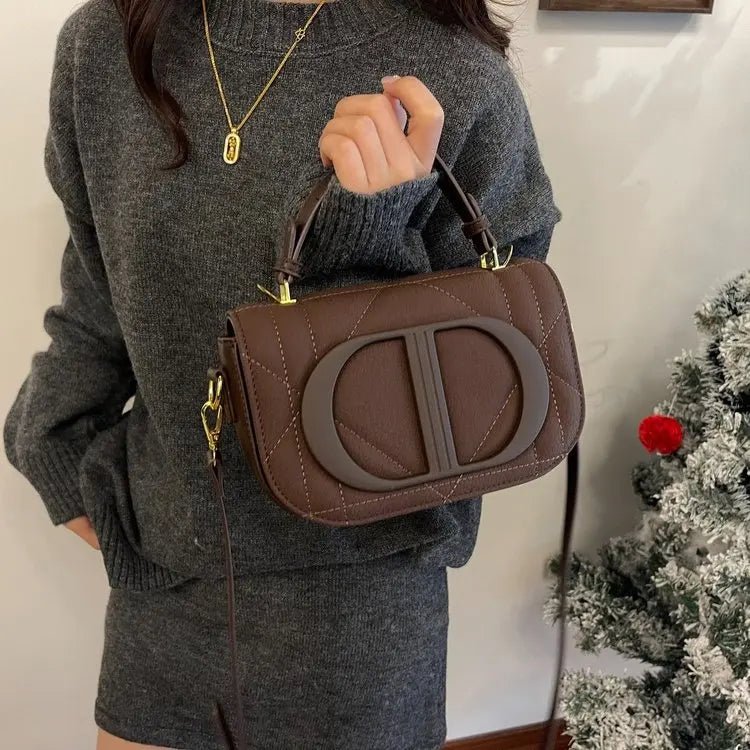 Elegant Designer Crossbody Bag Diaper Bag Women Luxury Leather Tote Large Capacity Stylish Shoulder Bag For Hands-Free - Tara's Tiny Treasures