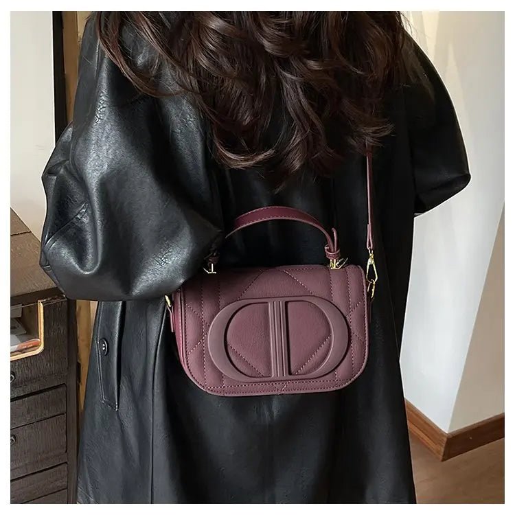 Elegant Designer Crossbody Bag Diaper Bag Women Luxury Leather Tote Large Capacity Stylish Shoulder Bag For Hands-Free - Tara's Tiny Treasures