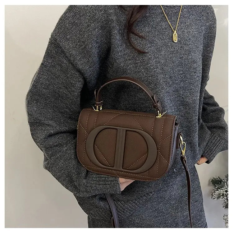 Elegant Designer Crossbody Bag Diaper Bag Women Luxury Leather Tote Large Capacity Stylish Shoulder Bag For Hands-Free - Tara's Tiny Treasures