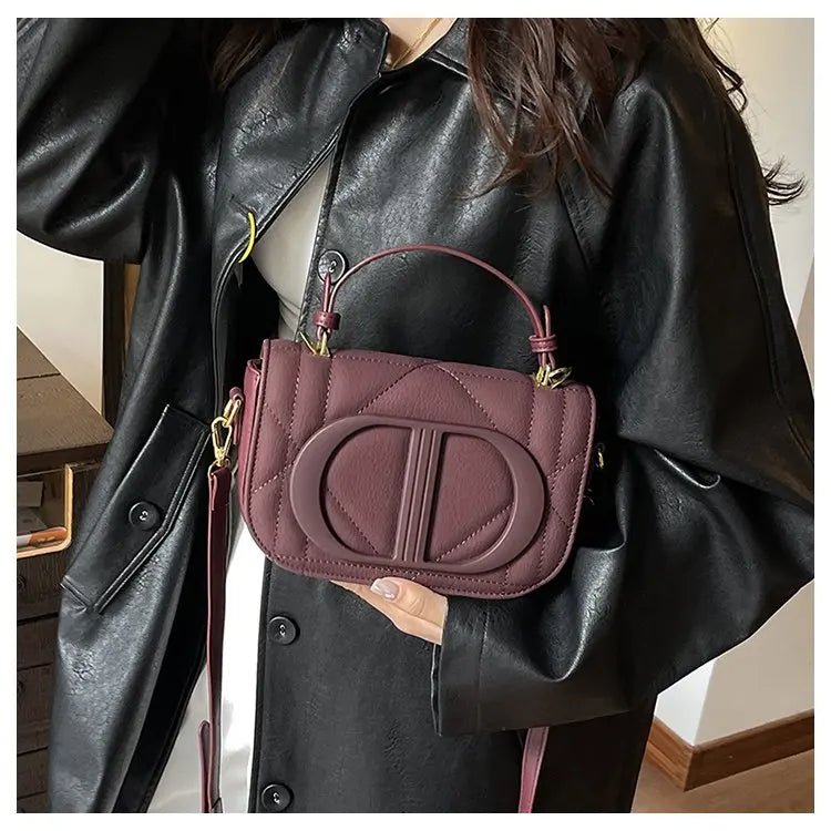 Elegant Designer Crossbody Bag Diaper Bag Women Luxury Leather Tote Large Capacity Stylish Shoulder Bag For Hands-Free - Tara's Tiny Treasures