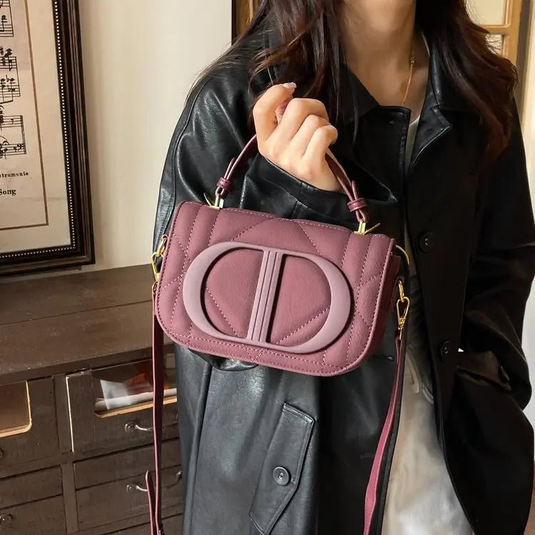 Elegant Designer Crossbody Bag Diaper Bag Women Luxury Leather Tote Large Capacity Stylish Shoulder Bag For Hands-Free - Tara's Tiny Treasures