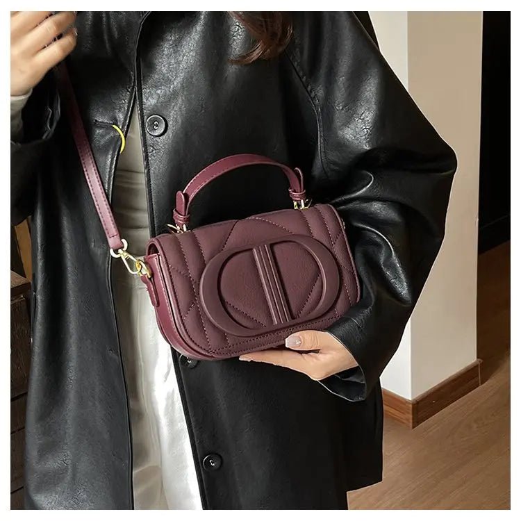 Elegant Designer Crossbody Bag Diaper Bag Women Luxury Leather Tote Large Capacity Stylish Shoulder Bag For Hands-Free - Tara's Tiny Treasures