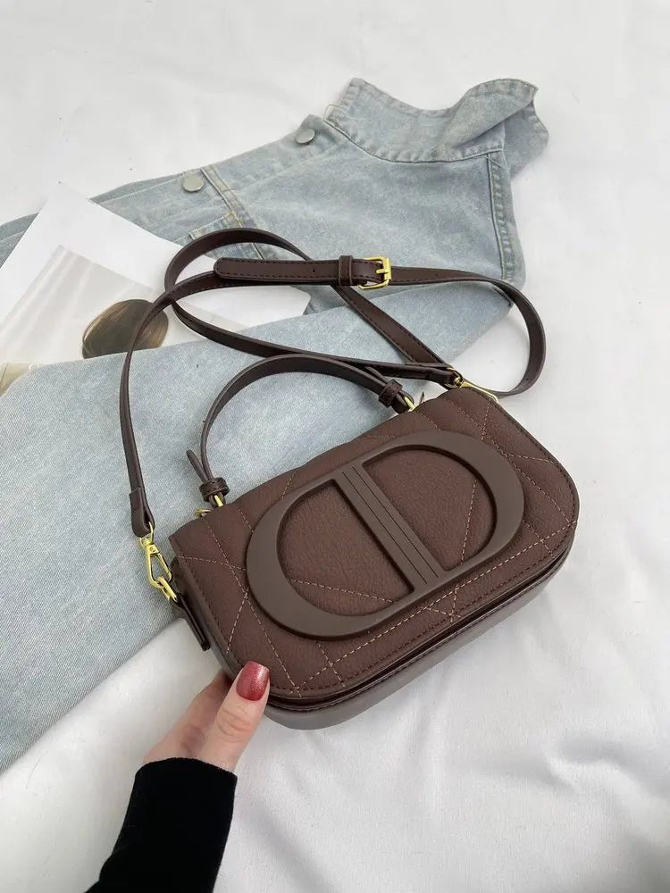 Elegant Designer Crossbody Bag Diaper Bag Women Luxury Leather Tote Large Capacity Stylish Shoulder Bag For Hands-Free - Tara's Tiny Treasures