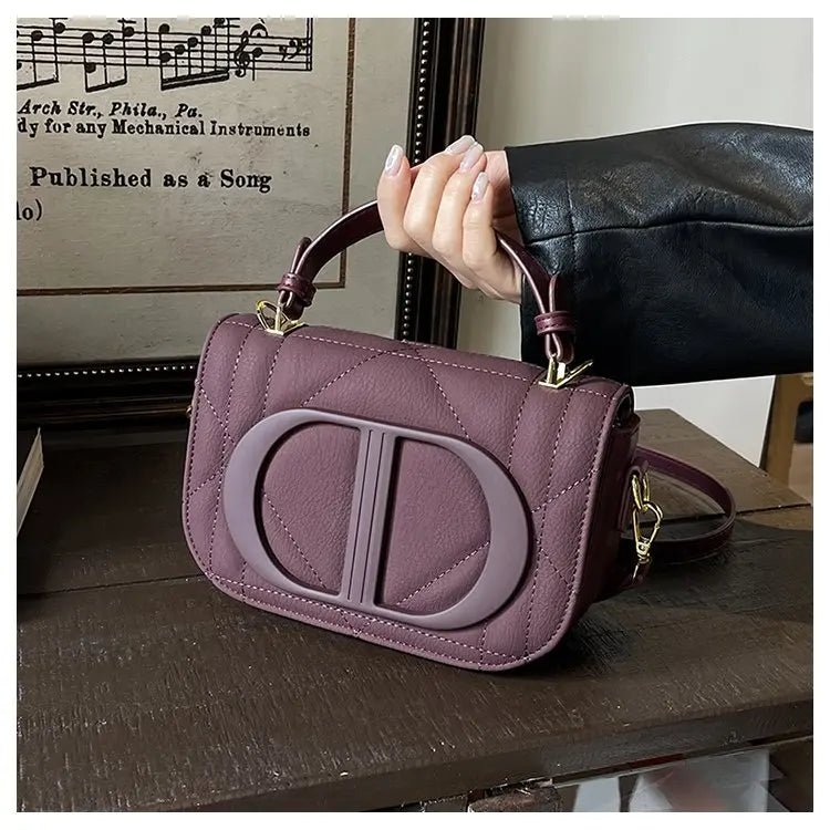 Elegant Designer Crossbody Bag Diaper Bag Women Luxury Leather Tote Large Capacity Stylish Shoulder Bag For Hands-Free - Tara's Tiny Treasures