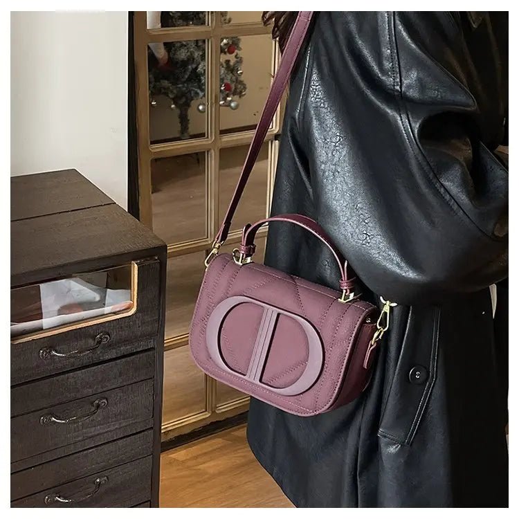 Elegant Designer Crossbody Bag Diaper Bag Women Luxury Leather Tote Large Capacity Stylish Shoulder Bag For Hands-Free - Tara's Tiny Treasures