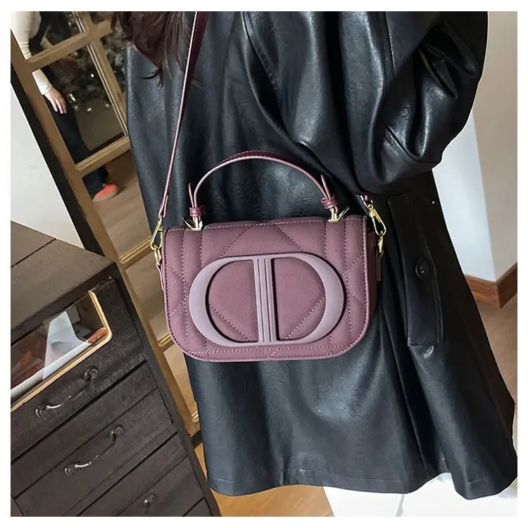 Elegant Designer Crossbody Bag Diaper Bag Women Luxury Leather Tote Large Capacity Stylish Shoulder Bag For Hands-Free - Tara's Tiny Treasures