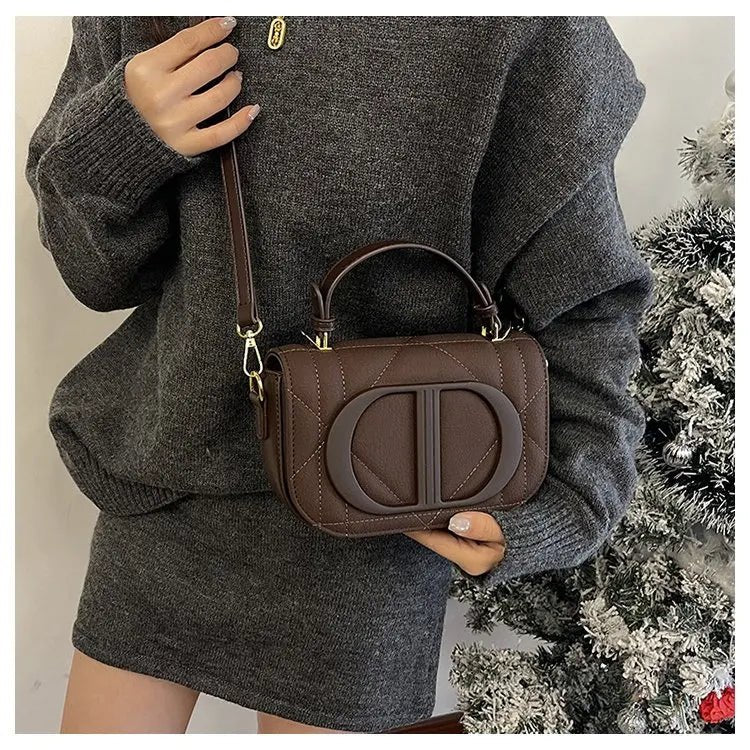Elegant Designer Crossbody Bag Diaper Bag Women Luxury Leather Tote Large Capacity Stylish Shoulder Bag For Hands-Free - Tara's Tiny Treasures