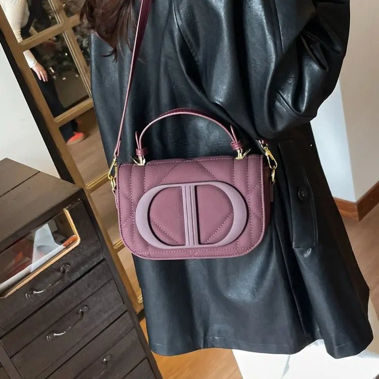 Elegant Designer Crossbody Bag Diaper Bag Women Luxury Leather Tote Large Capacity Stylish Shoulder Bag For Hands-Free - Tara's Tiny Treasures