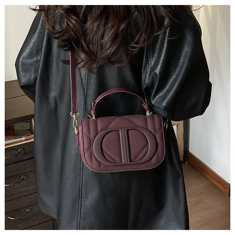 Elegant Designer Crossbody Bag Diaper Bag Women Luxury Leather Tote Large Capacity Stylish Shoulder Bag For Hands-Free - Tara's Tiny Treasures