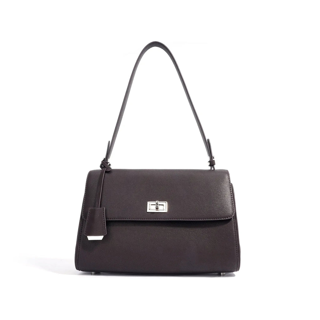 Elegant Retro Diaper Bag Women's Luxury Leather Tote Vintage Crossbody Bag Minimalist Designer Large Capacity Stylish - Tara's Tiny Treasures