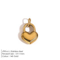 eManco Stainless Steel Heart Key Charm Shiny Rhinestones High Quality Metal, Women's DIY Necklace, Bracelet and Jewelry Making - Tara's Tiny Treasures