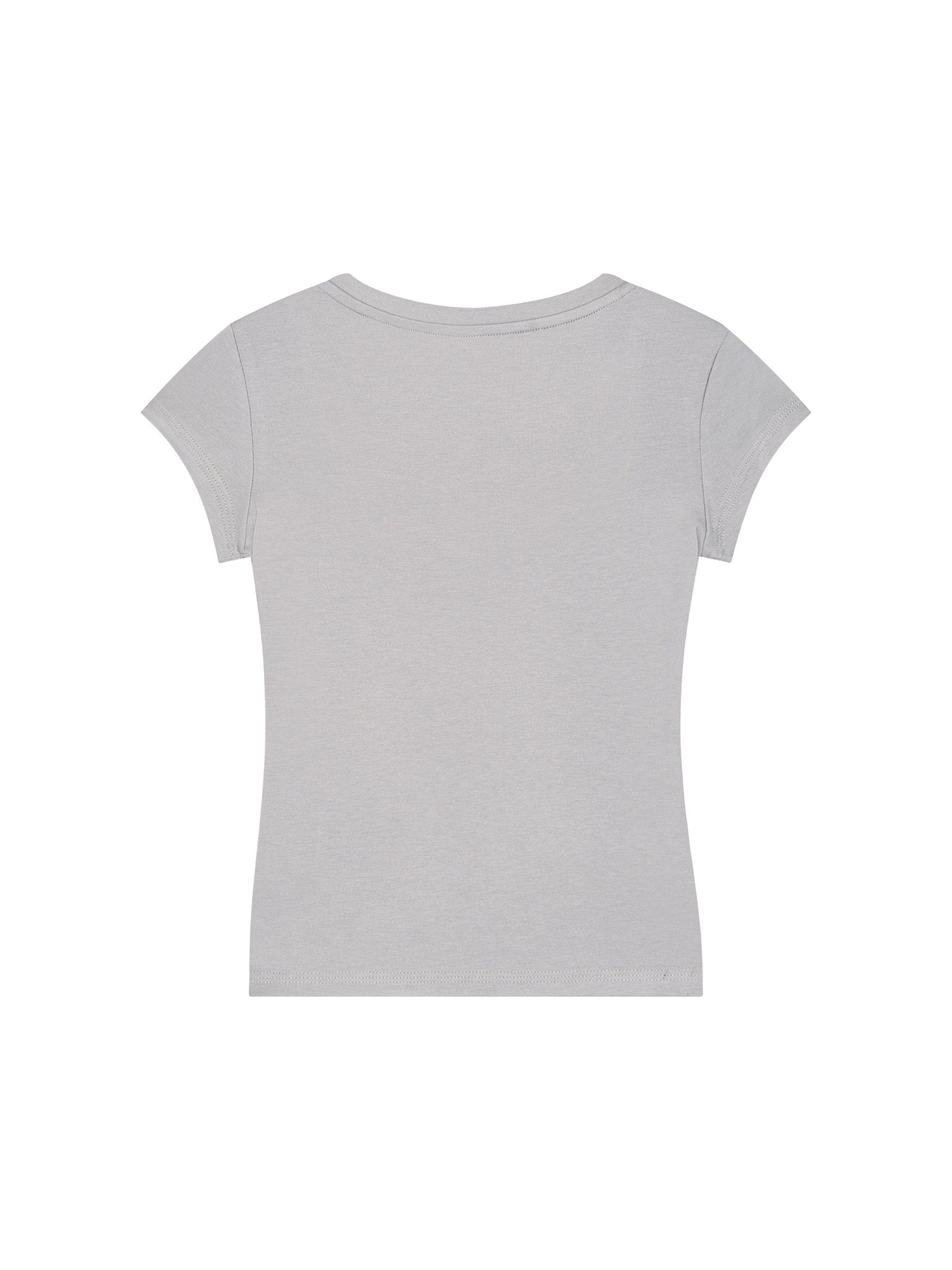 Essential V-Neck Bodycon T-Shirt - Tara's Tiny Treasures