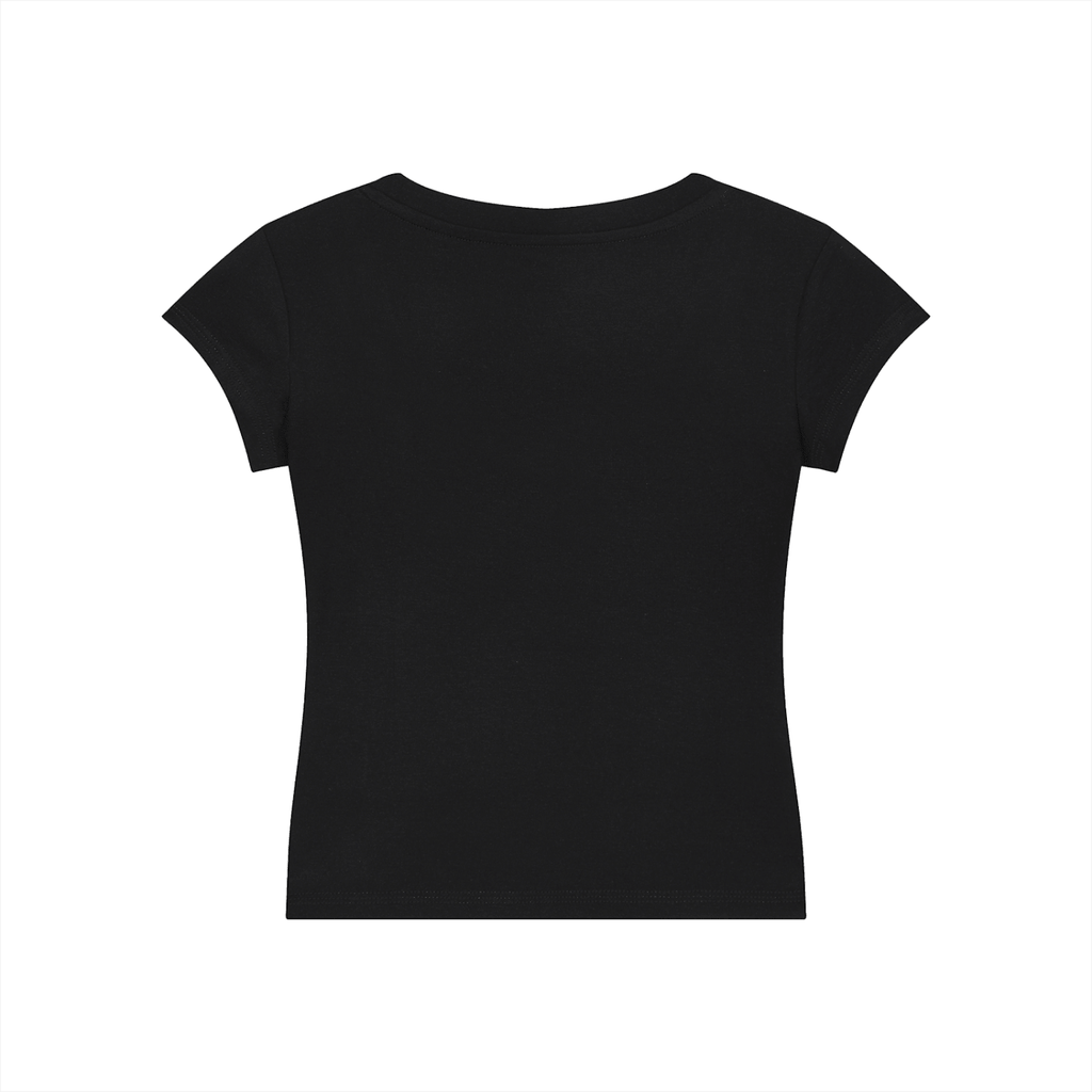 Essential V-Neck Bodycon T-Shirt - Tara's Tiny Treasures