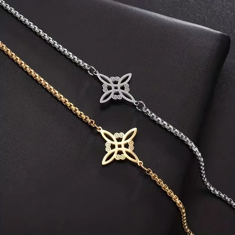 European and American unique hand chain that doesn't fade, universal for men and women, Witch's Knot Hand Chain. - Tara's Tiny Treasures