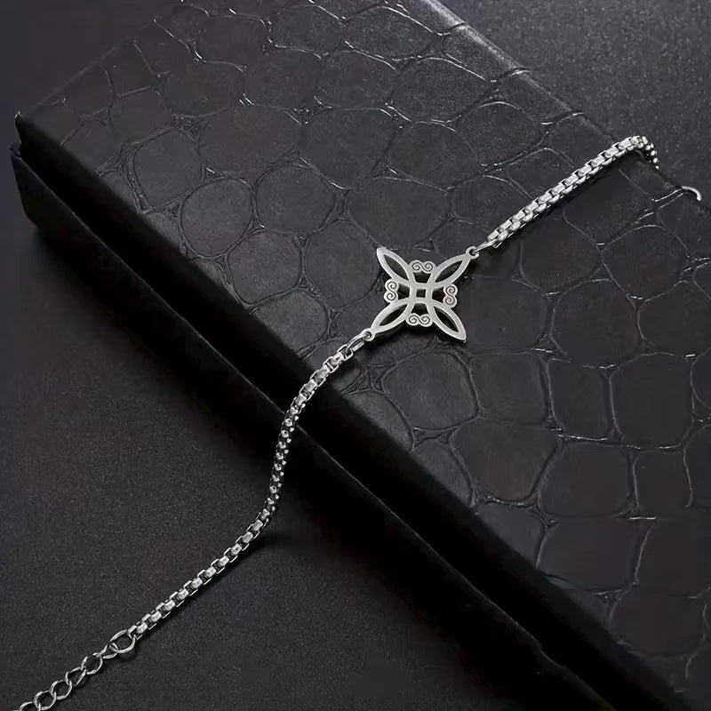 European and American unique hand chain that doesn't fade, universal for men and women, Witch's Knot Hand Chain. - Tara's Tiny Treasures
