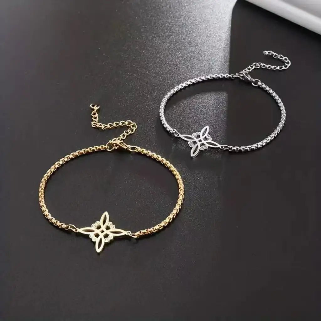 European and American unique hand chain that doesn't fade, universal for men and women, Witch's Knot Hand Chain. - Tara's Tiny Treasures