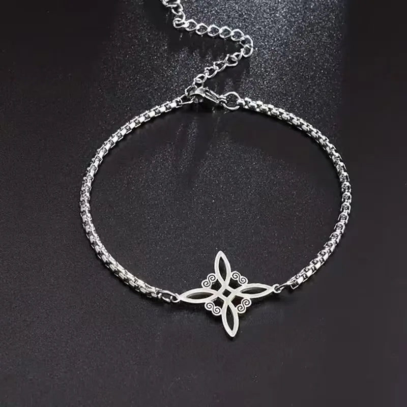 European and American unique hand chain that doesn't fade, universal for men and women, Witch's Knot Hand Chain. - Tara's Tiny Treasures