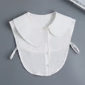 Fashion 2025 Front Tie White Fake Collar for Women Stand Detachable Collar Fake Girls Vintage Lace Ladies False Blouse Collar - Tara's Tiny Treasures