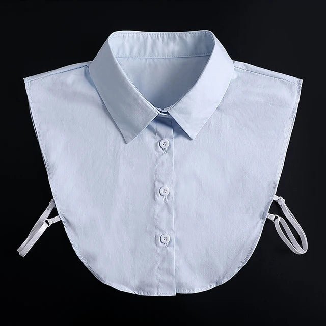 Fashion 2025 Front Tie White Fake Collar for Women Stand Detachable Collar Fake Girls Vintage Lace Ladies False Blouse Collar - Tara's Tiny Treasures