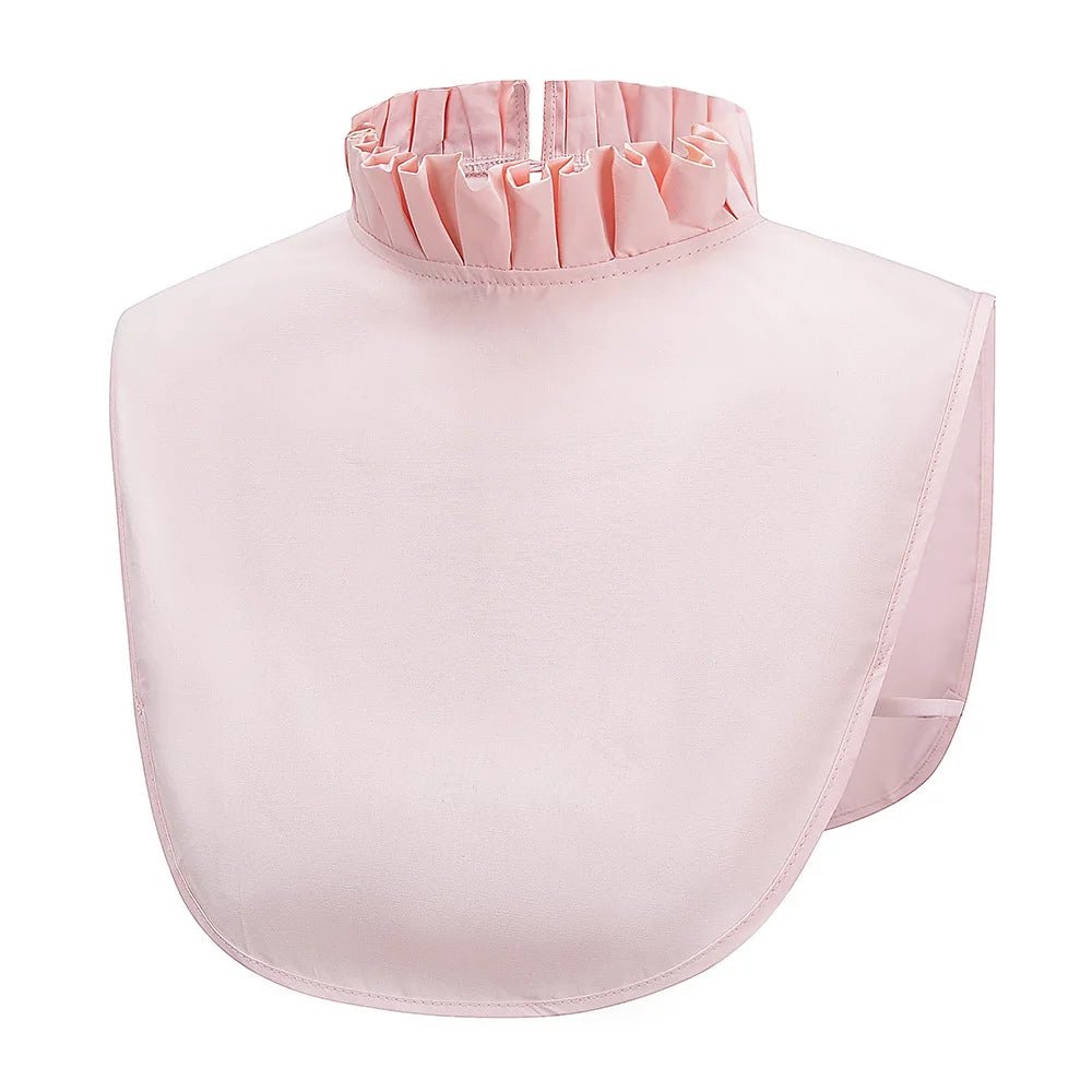 Fashion 2025 Front Tie White Fake Collar for Women Stand Detachable Collar Fake Girls Vintage Lace Ladies False Blouse Collar - Tara's Tiny Treasures