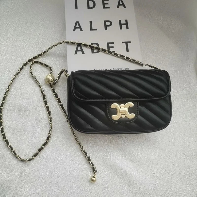 Fashion Explosions Green Fairy Rhombus Small Fragrance Chain Shoulder Messenger Bag Niche High Quality Joker Handbag Handbags - Tara's Tiny Treasures