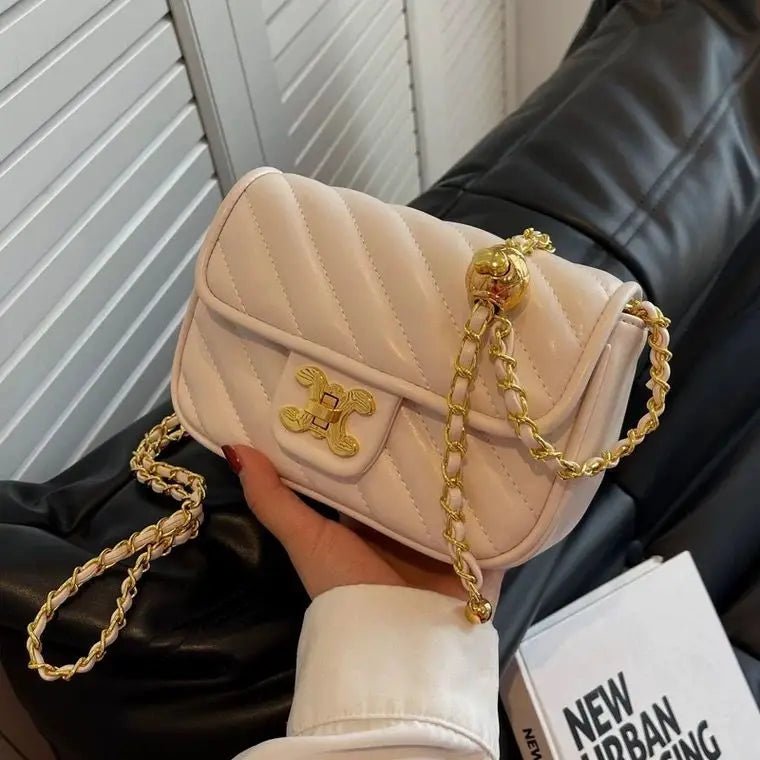 Fashion Explosions Green Fairy Rhombus Small Fragrance Chain Shoulder Messenger Bag Niche High Quality Joker Handbag Handbags - Tara's Tiny Treasures