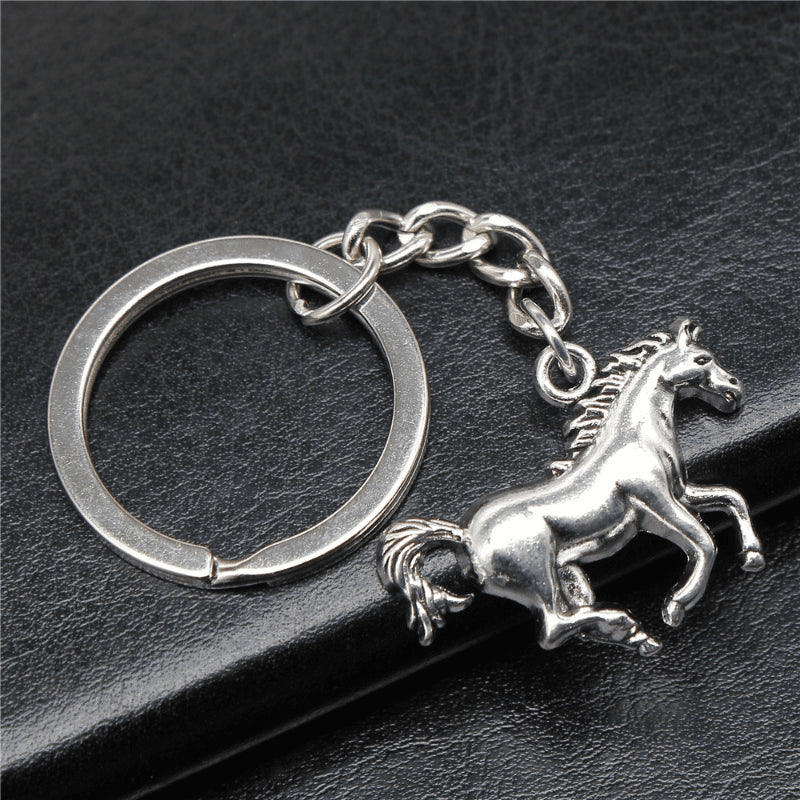 Fashion Jewelry Alloy Pendant Keychain A Running Horse Classic Gift - Tara's Tiny Treasures