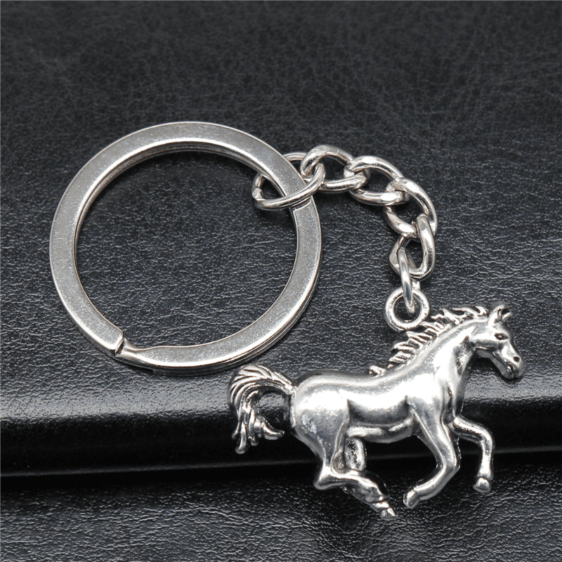 Fashion Jewelry Alloy Pendant Keychain A Running Horse Classic Gift - Tara's Tiny Treasures