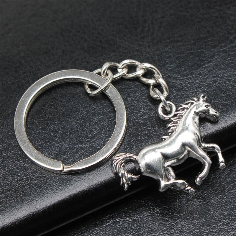 Fashion Jewelry Alloy Pendant Keychain A Running Horse Classic Gift - Tara's Tiny Treasures